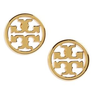 Tory Burch gold logo stud earrings